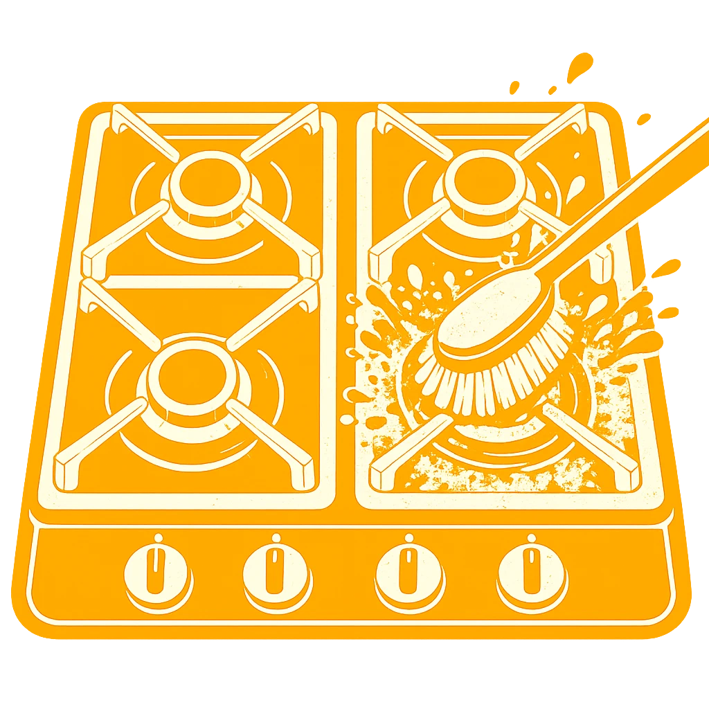 Kitchen Stove Cleaning