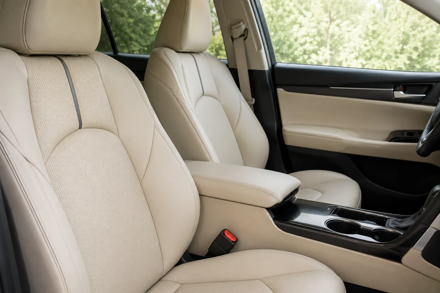 Clean car interior after detailing